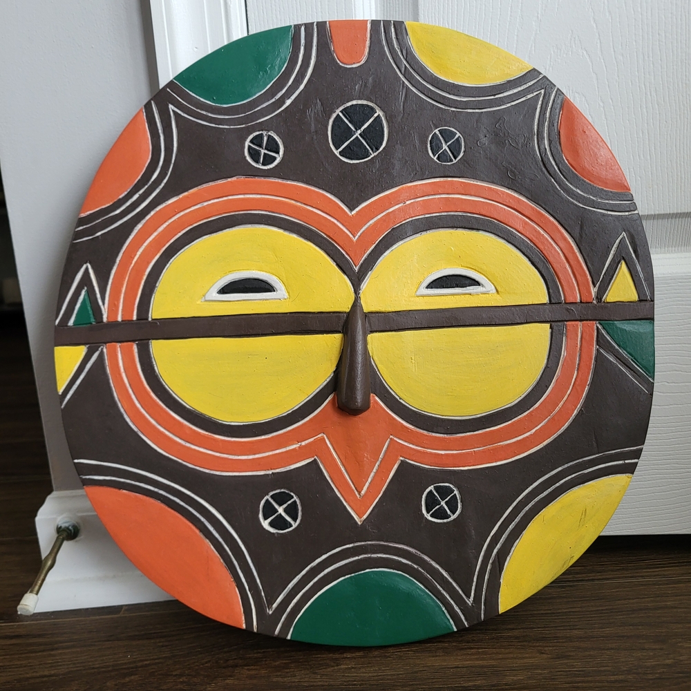 Colorful Tribal Wall Mask Decor